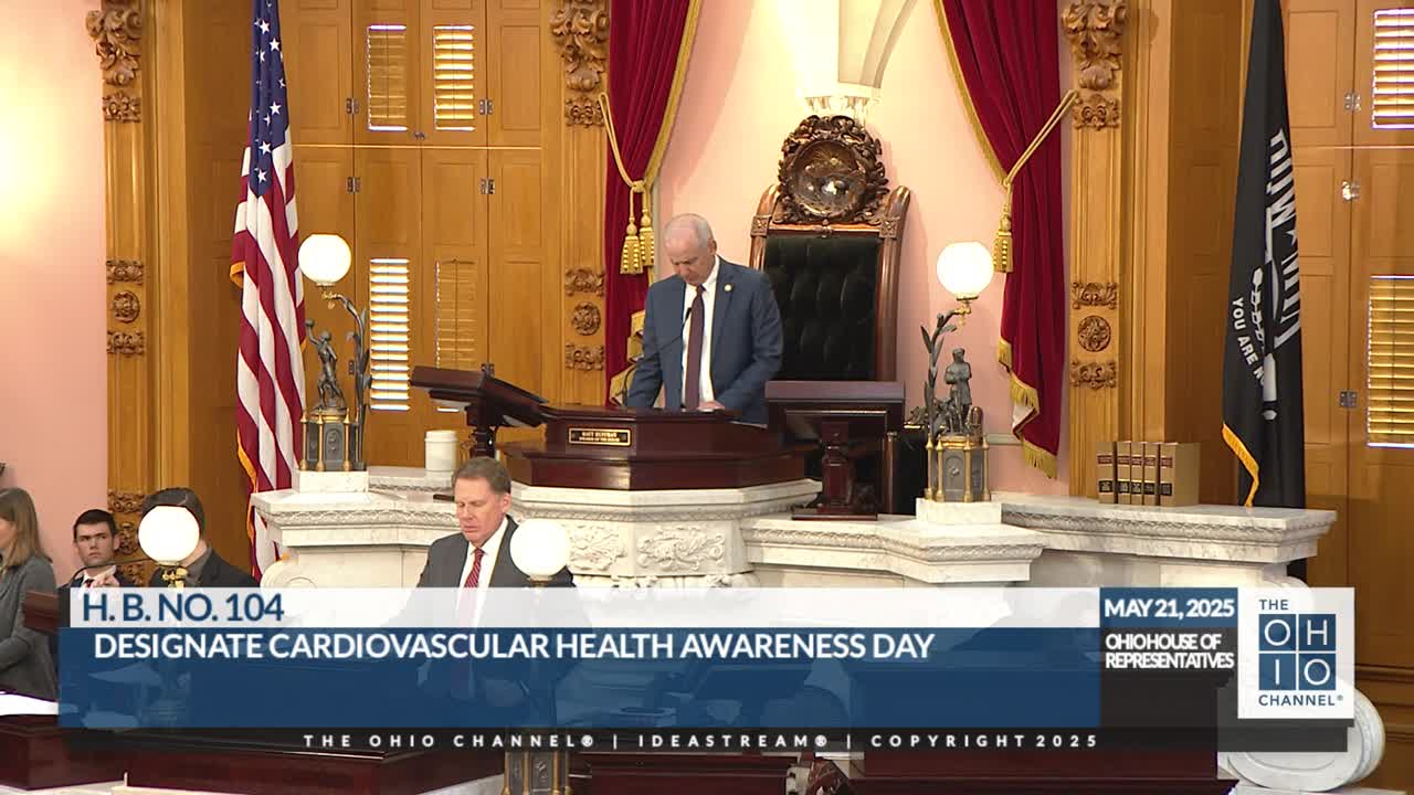 Ohio House designates Feb. 14 as Cardiovascular Health Awareness Day