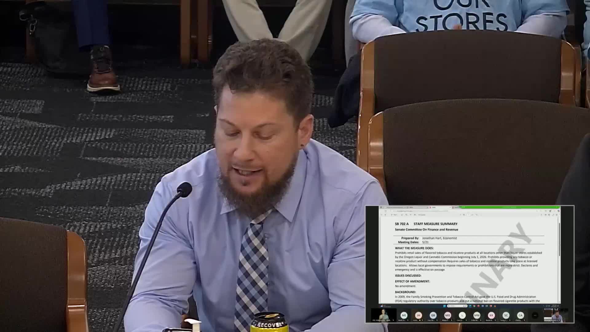 Oregon committee hears competing testimony on bill to restrict flavored tobacco sales to OLCC stores