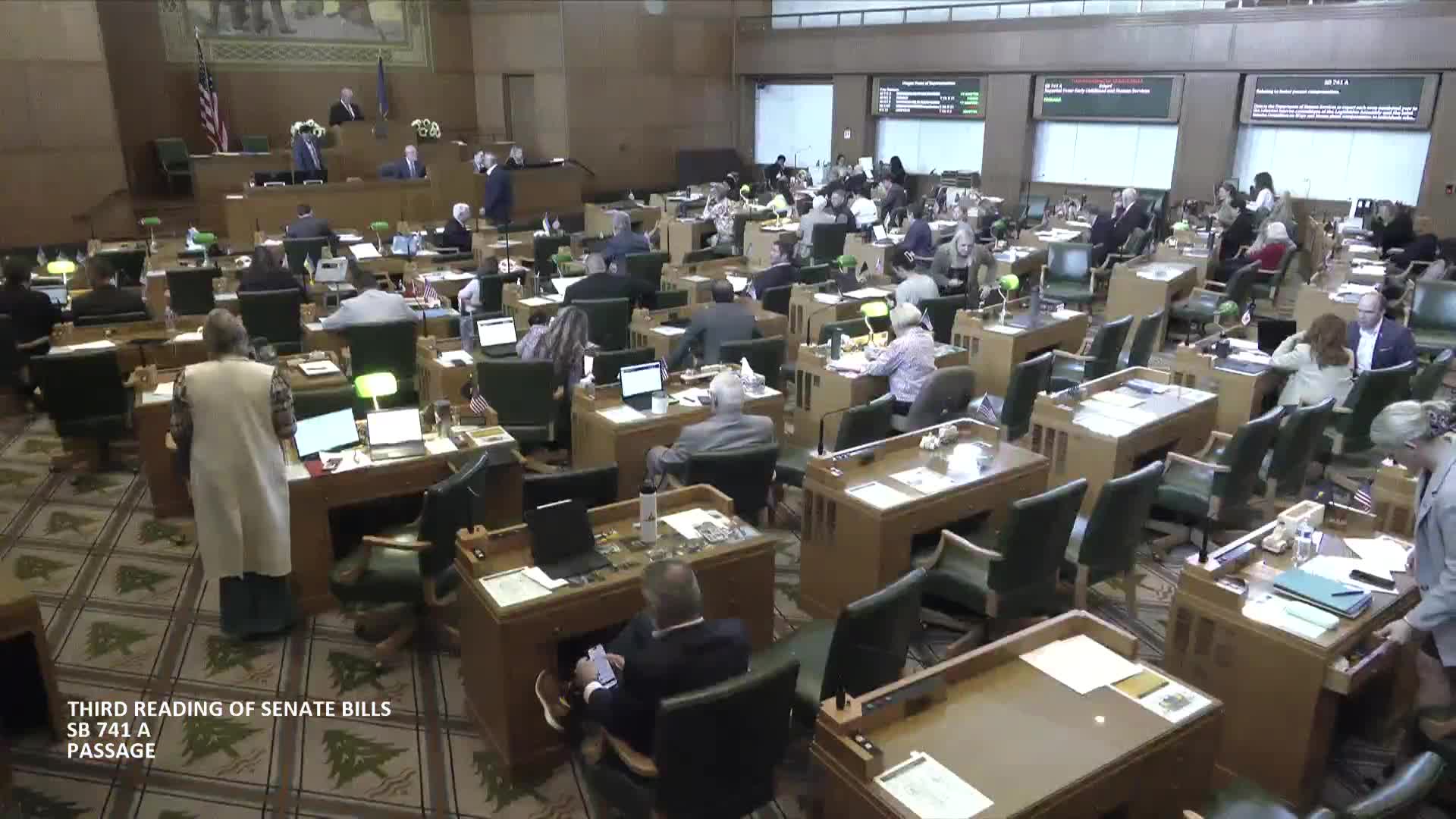 Amended SB 741 directs DHS to report on foster‑parent compensation rather than immediately increase payments