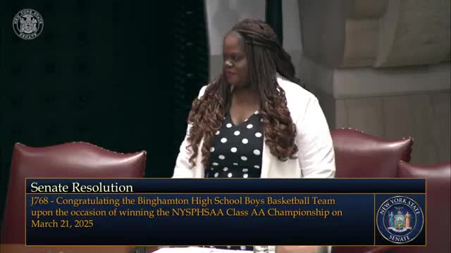 Senate honors Glens Falls High School boys basketball team for second consecutive championship