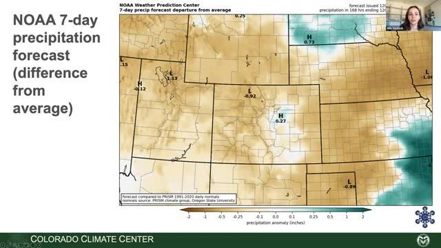Eastern Colorado experiences below average precipitation amid peak wet season