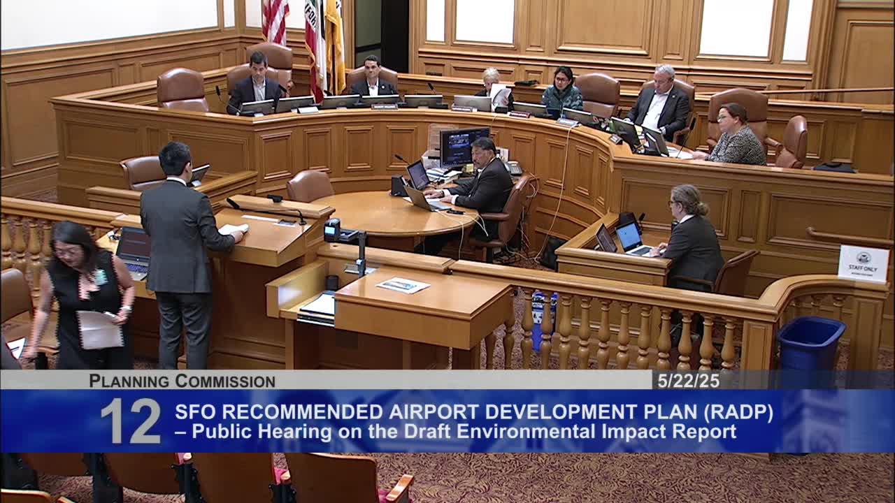 Kei Zushi presents environmental impacts of San Francisco's airport redevelopment project