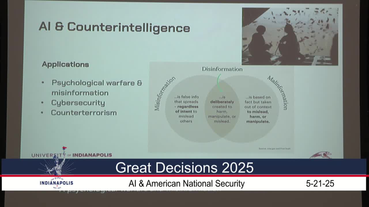Expert warns of disinformation and energy demands from AI on national security