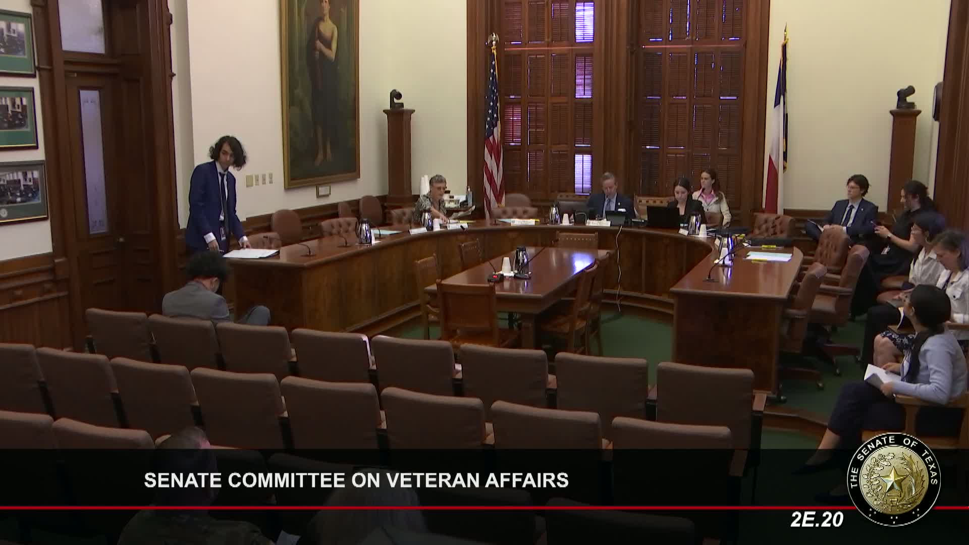 Senator Eckhart presents House Bill 2193 to improve veteran service access in Texas