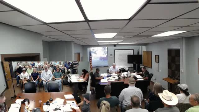 TJ Denning updates Bourbon County Commissioners on KRI building and equipment concerns