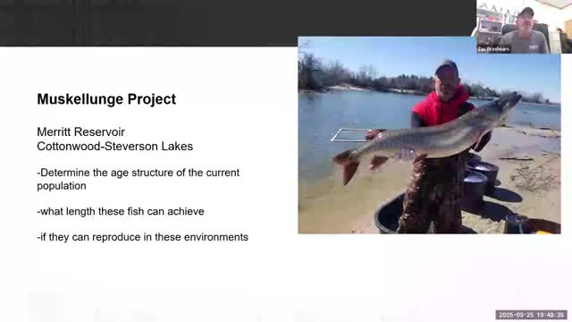 Nebraska fisheries team updates on muskie populations at Merritt and Cottonwood Reservoirs