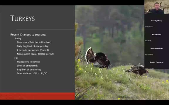 Wildlife Agency reduces bird harvest limits and permits for conservation
