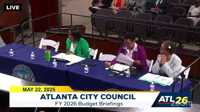 Atlanta City Council unveils proposed budget for fiscal year 2026