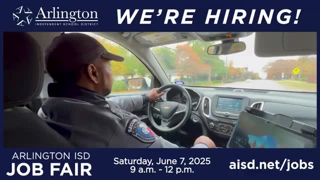 Arlington ISD hosts hiring event for all positions on June 7