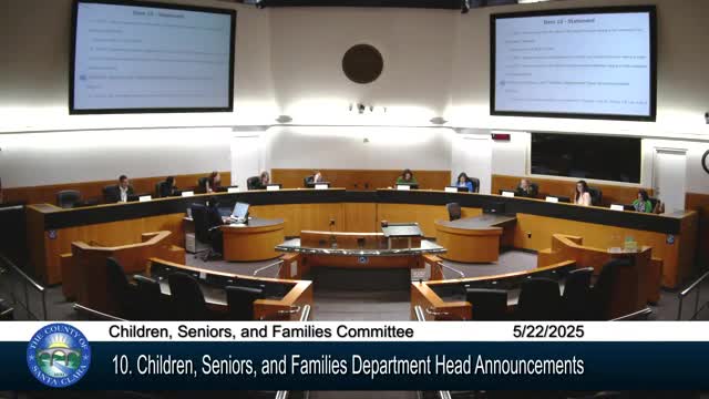 Director Vanessa Merlano outlines aging services listening sessions for five-year action plan