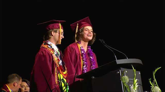 Melissa Sandoval addresses Mountain View Class of 2025 at graduation ceremony