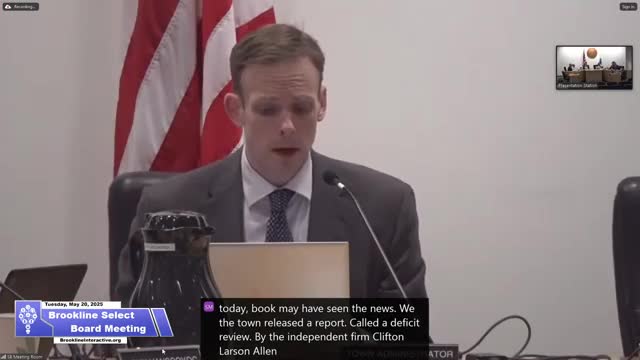 Brookline select board reviews $8.2M school funding deficit report