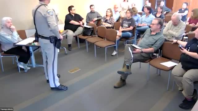 Fire Chief Drew Smith discusses response measures and safety planning in Topanga Canyon