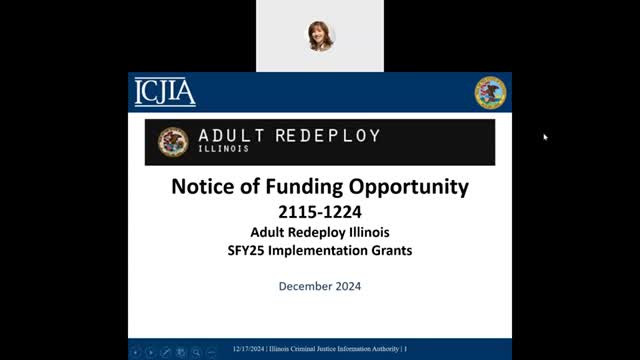 Illinois posts Adult Redeploy NOFO offering $1.5M for local prison-diversion programs