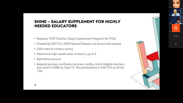 Utah's SHINE program set to replace teacher salary supplements by 2026