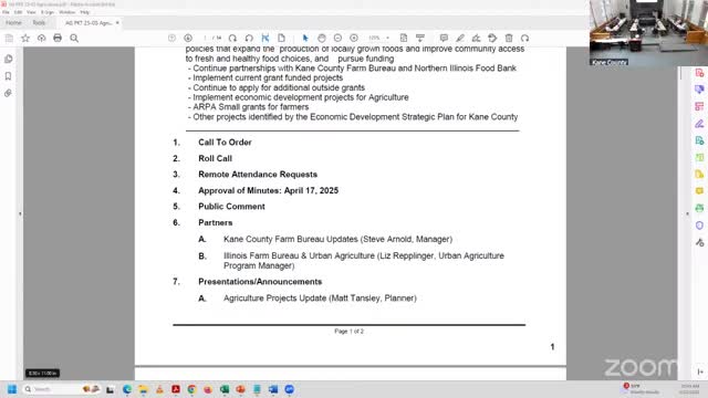 Kane County agriculture committee prioritizes small farms and local food access projects