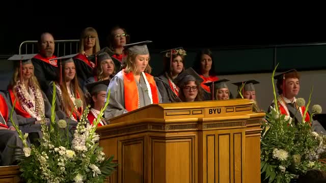Sky Ridge graduation speech emphasizes living purposefully and embracing the present
