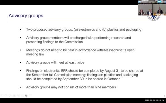 Commission forms two advisory groups to study electronics and plastics packaging EPR