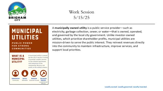 Brigham City Council outlines benefits of municipal utility ownership and local decision-making