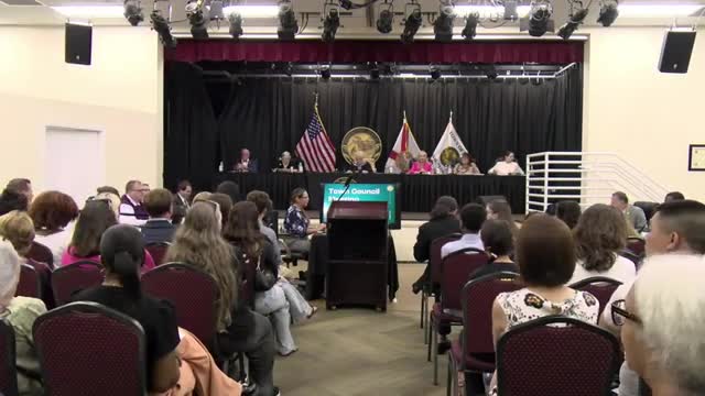 Mayor Peggy Brown honors Edward Malasquieu as second place winner of mayor essay contest