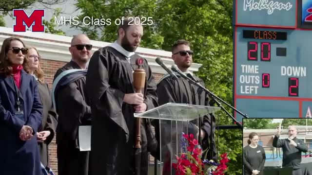 Morgantown High presents diplomas to Class of 2025; administrator certifies graduation requirements met