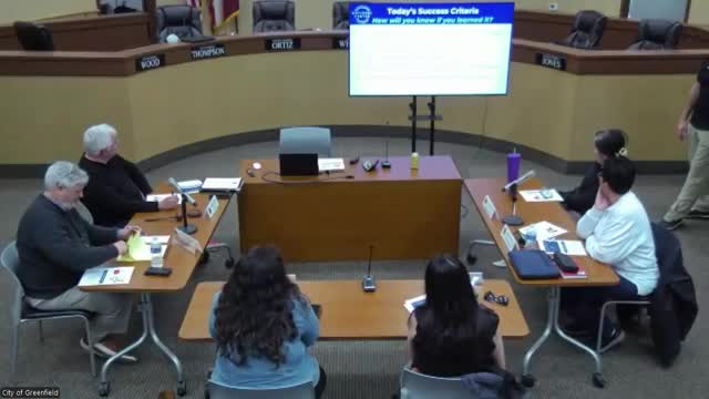 Greenfield City Council holds consultant‑led team workshop; pilots pre‑meeting dinners and commits to clearer staff updates