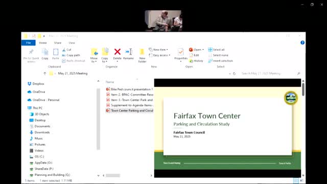 Fairfax to begin town‑center parking inventory and community outreach; council declines immediate paid‑parking study