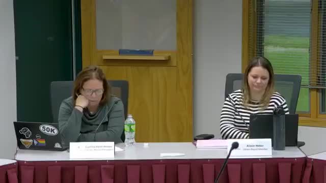 Library board asks Village Board to prioritize 2026 capital requests, including storefront express option