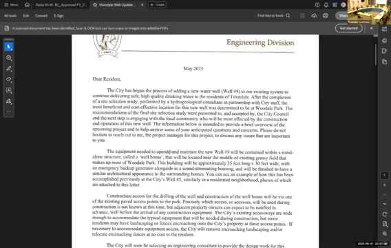 City selects Wood Dale Park for new Well 9; neighbors to receive updates as design begins