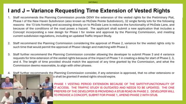 Planning Commission discusses critical traffic study for McDaniel development phases