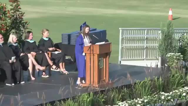 Valedictorian inspires graduation class with empowerment and adaptability message