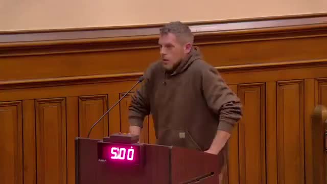 Property Owner Chris Matthews raises water erosion concerns with city officials