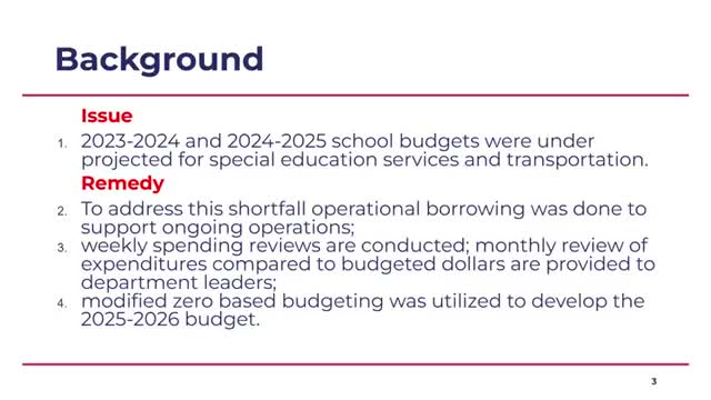 School Board unveils budget scenarios for 2025-26 including tax increase options