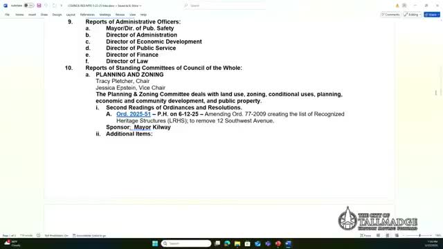 Council advances removal of 12 Southwest Ave. from heritage list; demolition grant discussed