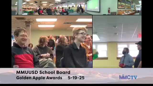 Golden Apple Award recognizes community volunteers at May 19 board meeting