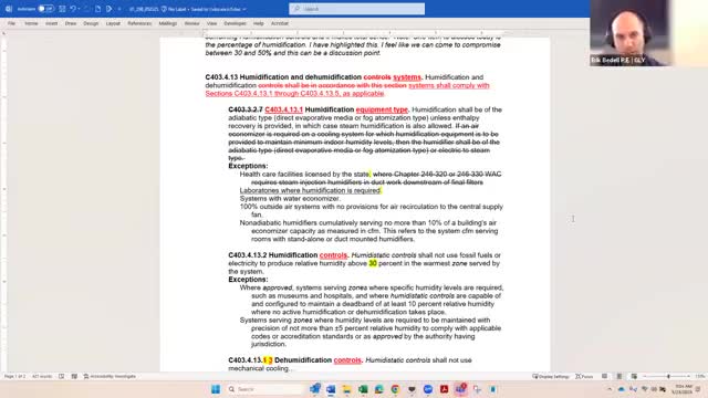 Tag narrows humidification rules after debate on health, energy; agrees 50% cap in hotter climates