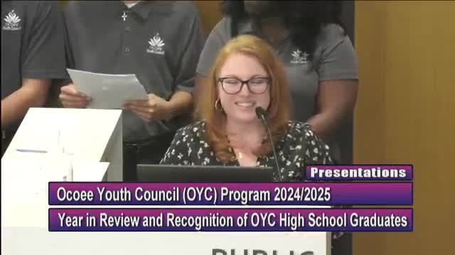 Ocoee Youth Council wins Florida League of Cities award; members report volunteer projects and scholarships