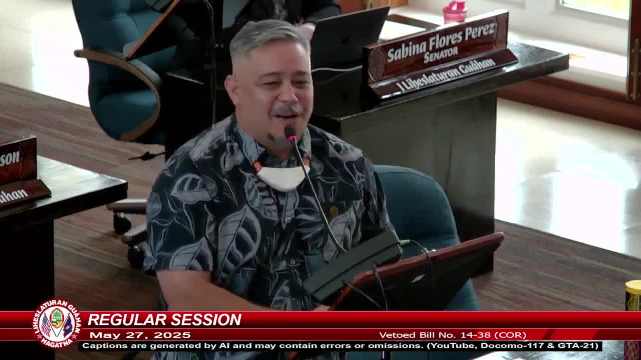 Guam legislature debates veto override amid session agenda concerns