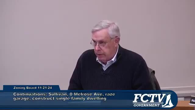 Mr. Piesen questions neighborhood fit of new construction on Melrose and Tower