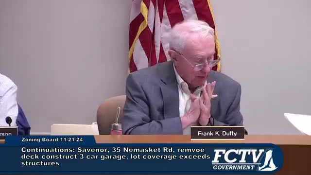 Savinor trustees seek special permit for garage construction in Falmouth