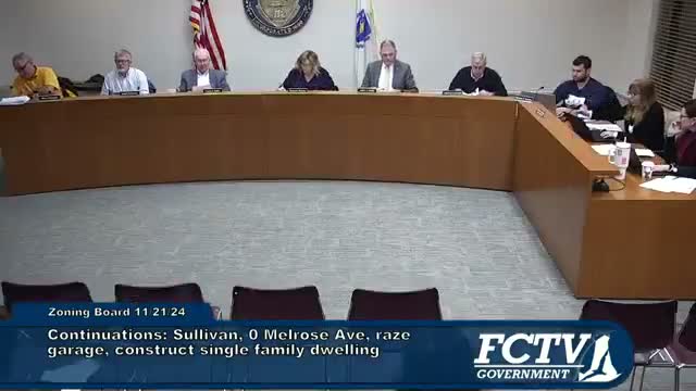 Falmouth ZBA continues Melrose Avenue proposal after abutter objections and legal questions