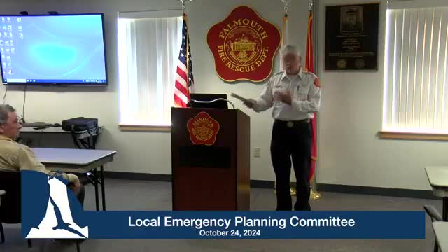 Falmouth officials prepare for storm response with equipment staging at local mall