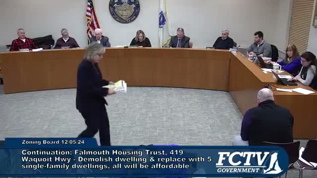 Falmouth ZBA closes West Falmouth Estates hearing, orders revised map after intense debate over density, septic access and construction impacts