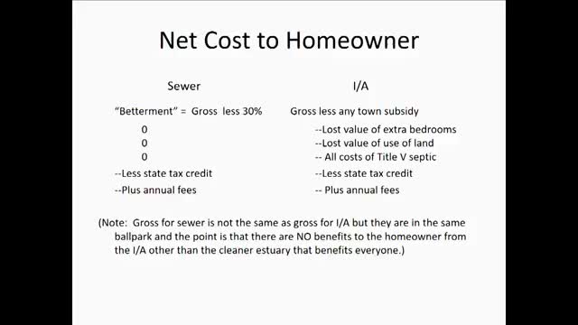 Falmouth Sewer Policy Sparks Debate Over Homeowner Costs and Property Value Impact