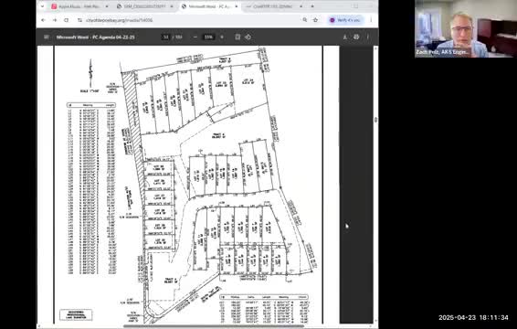 City of Bay reviews final plat for 30-lot Harbor Lights subdivision