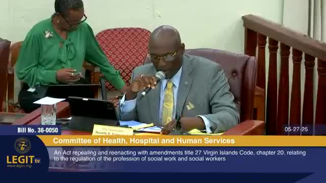 Virgin Islands lawmakers advance social work licensure modernization and compact participation