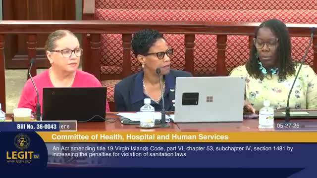 Commissioner George discusses sanitation law updates to protect Virgin Islands tourism