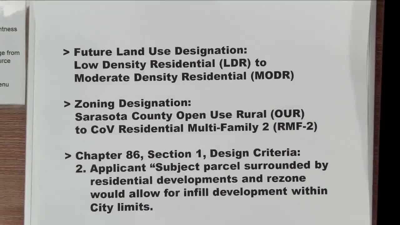 Council reviews Fox Cove's proposed density increase from low to moderate residential zoning