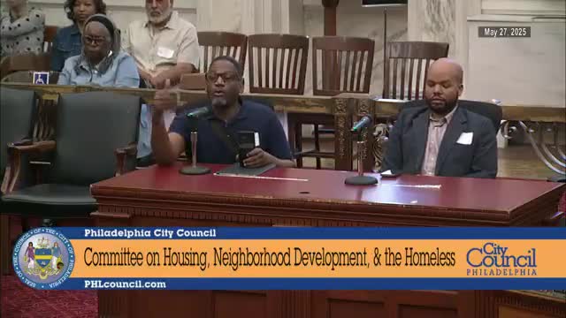 Philadelphia Housing Committee discusses rental bills addressing security deposits and tenants' insurance