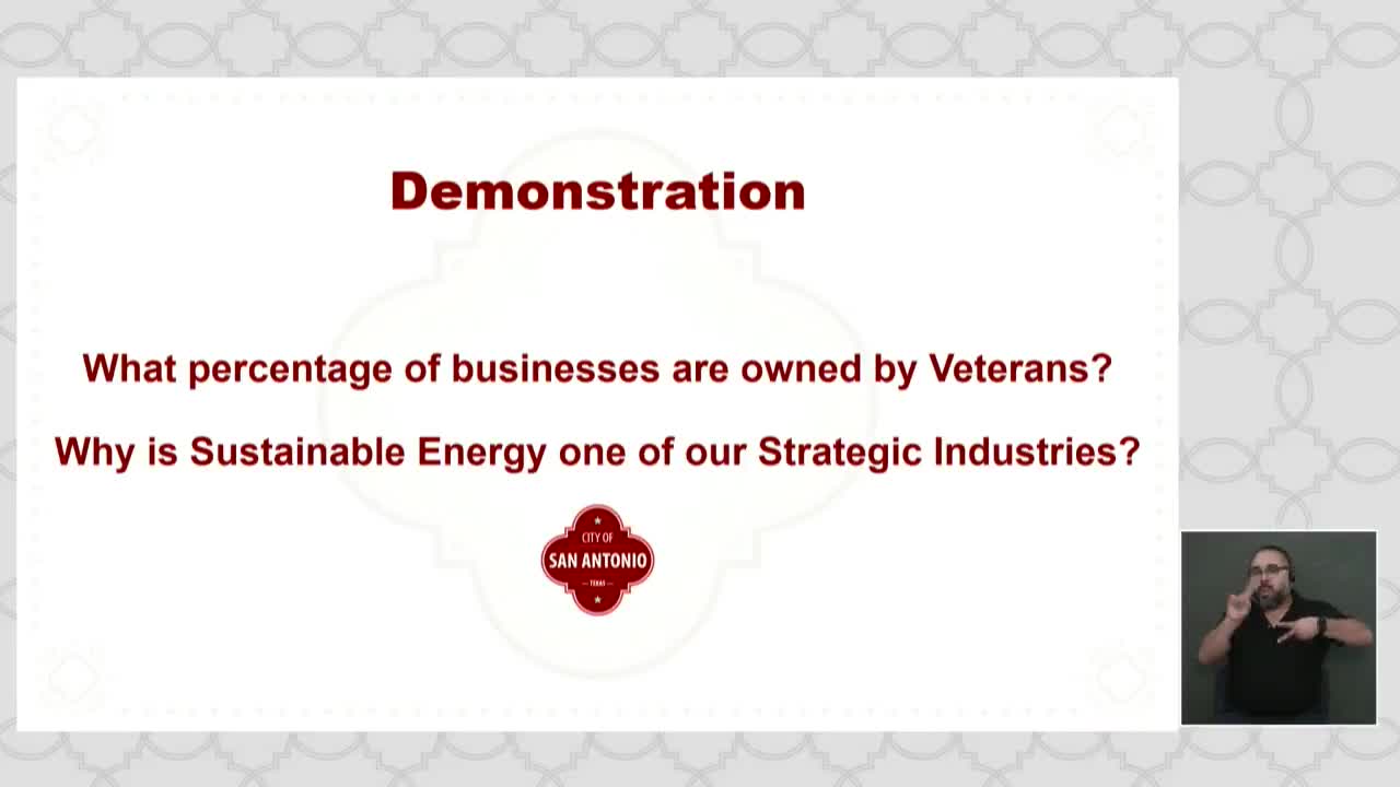 San Antonio analyzes impact of veteran owned businesses and sustainable energy sector